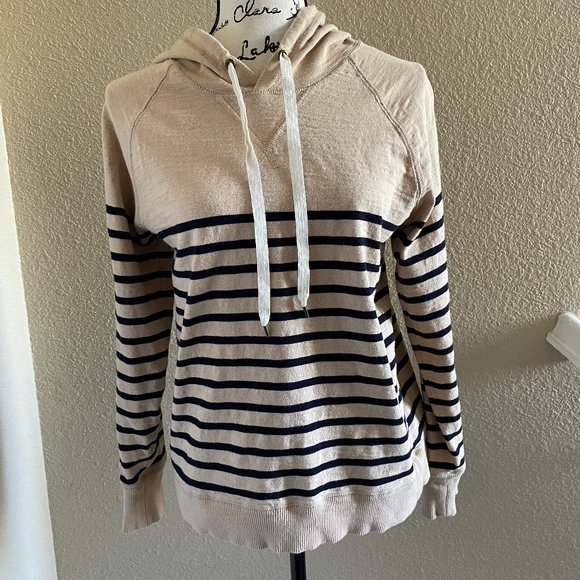 J. Crew Striped Hoodie - Picture 1 of 5